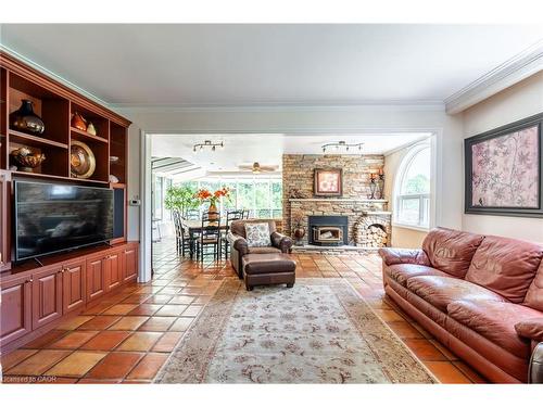 994030 Mono Adjala Townline, Mono, ON - Indoor Photo Showing Living Room With Fireplace