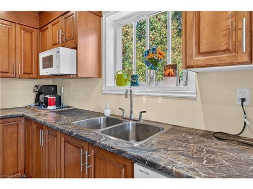 579 Upper Sherman Avenue, Hamilton, ON - Indoor Photo Showing Kitchen With Double Sink