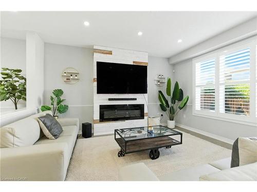 50 Fairgrounds Drive, Hamilton, ON - Indoor Photo Showing Living Room With Fireplace
