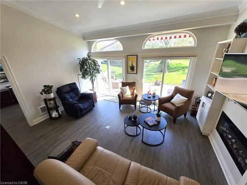 1 Monsignor Henkey Terrace, Hamilton, ON - Indoor Photo Showing Living Room With Fireplace