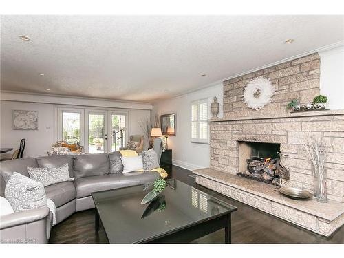 358 Green Acres Drive, Waterloo, ON - Indoor Photo Showing Living Room With Fireplace