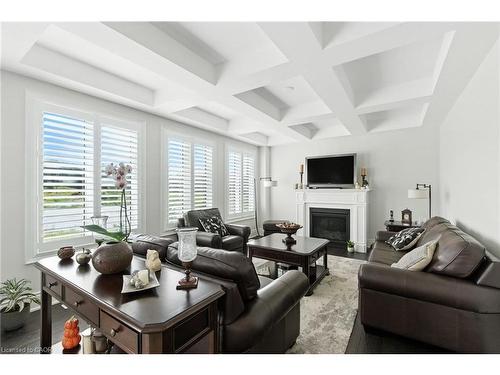 15 Robarts Drive, Ancaster, ON - Indoor Photo Showing Living Room With Fireplace