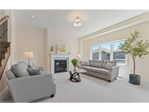 30 Rowley Street, Brantford, ON - Indoor Photo Showing Living Room With Fireplace