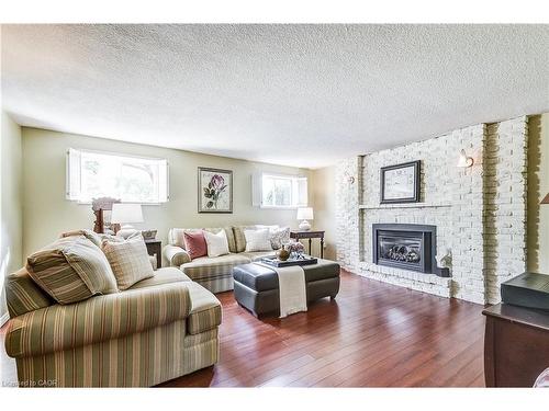 5203 Broughton Crescent, Burlington, ON - Indoor Photo Showing Living Room With Fireplace