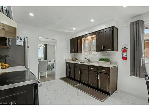 40 Tara Court, Hamilton, ON - Indoor Photo Showing Kitchen With Double Sink