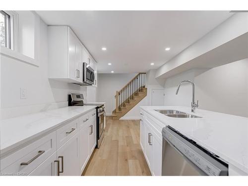 13 Skyland Drive, Hamilton, ON - Indoor Photo Showing Kitchen With Double Sink