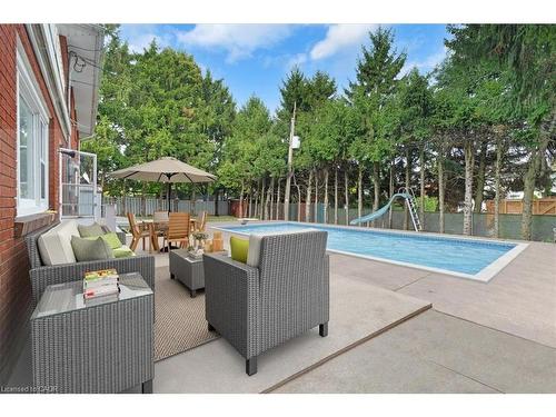 67 Elmhurst Drive, Hamilton, ON - Outdoor With In Ground Pool