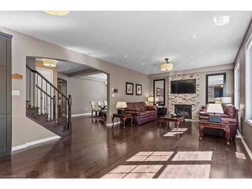 304 Falling Green Crescent, Kitchener, ON - Indoor Photo Showing Living Room With Fireplace
