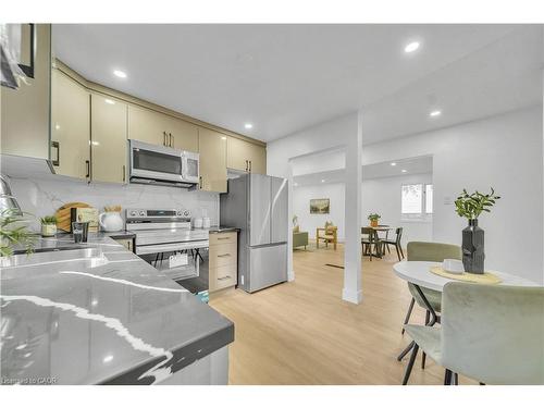 46 Bonaparte Lane, London, ON - Indoor Photo Showing Kitchen With Double Sink