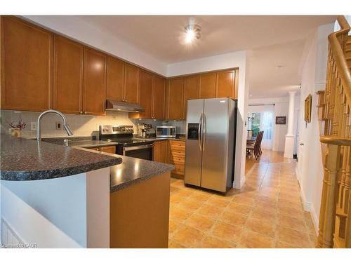 491 Pettit Trail, Milton, ON - Indoor Photo Showing Kitchen With Double Sink
