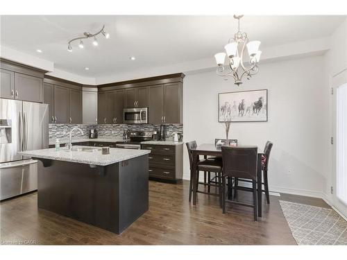 54 Sonoma Valley Crescent, Hamilton, ON - Indoor Photo Showing Kitchen With Stainless Steel Kitchen With Upgraded Kitchen