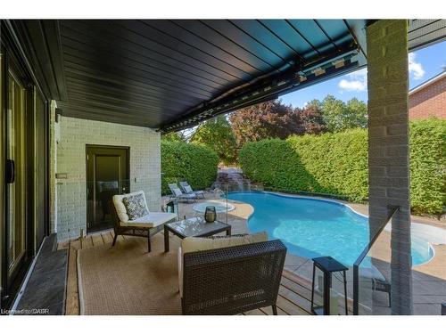 1857 Friar Tuck Court, Mississauga, ON - Outdoor With In Ground Pool With Deck Patio Veranda With Exterior