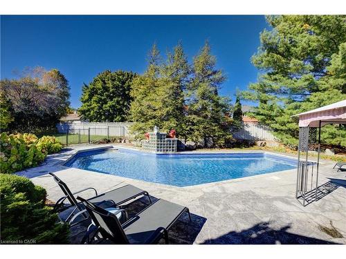 592 Manorwood Court, Waterloo, ON - Outdoor With In Ground Pool With Backyard