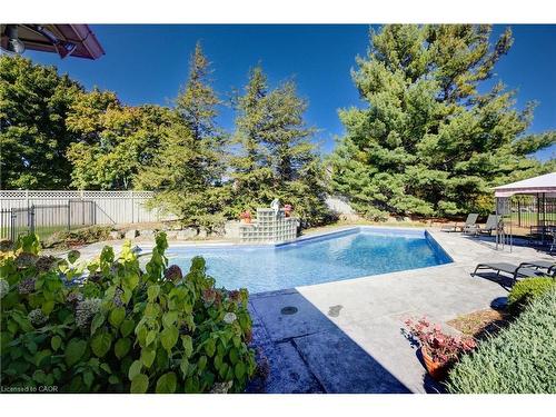 592 Manorwood Court, Waterloo, ON - Outdoor With In Ground Pool With Backyard
