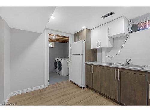 879 Upper Sherman Avenue, Hamilton, ON - Indoor Photo Showing Kitchen With Double Sink