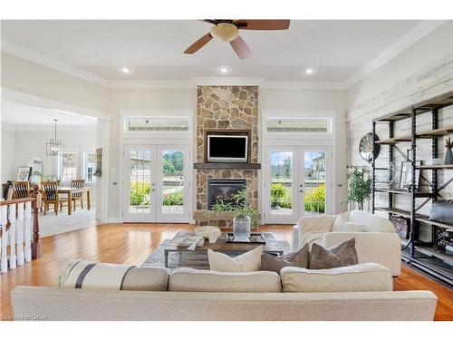 1794 Seaton Road, Cambridge, ON - Indoor Photo Showing Living Room With Fireplace