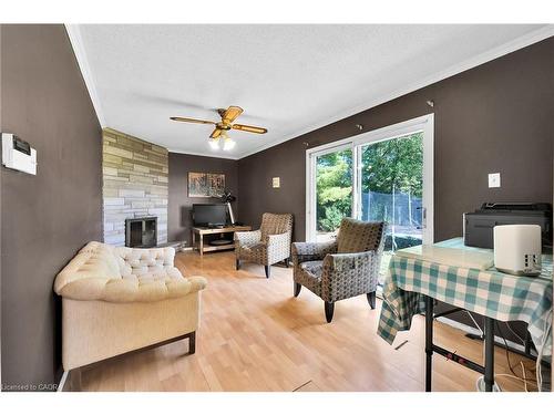757 4Th Line, Caledonia, ON - Indoor Photo Showing Living Room With Fireplace