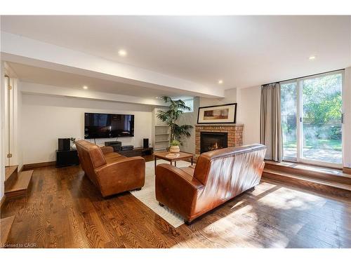 76 Brock Street, Oakville, ON - Indoor Photo Showing Living Room With Fireplace