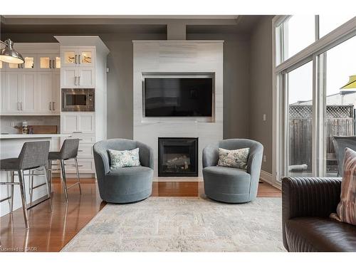 131 Brock Street, Oakville, ON - Indoor Photo Showing Living Room With Fireplace