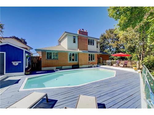 26 Esther Avenue, Cambridge, ON - Outdoor With In Ground Pool With Deck Patio Veranda