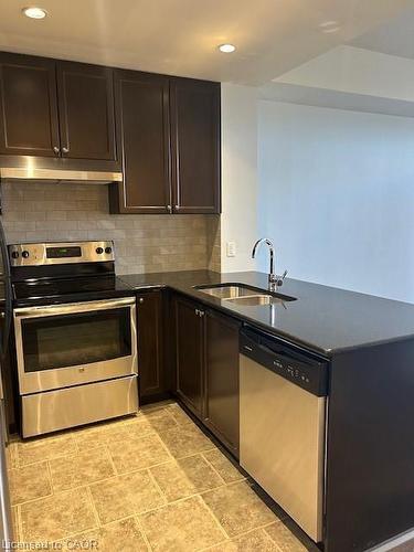 211-5327 Upper Middle Road, Burlington, ON - Indoor Photo Showing Kitchen With Double Sink
