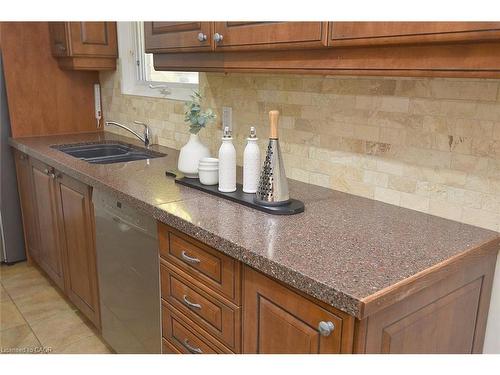 405 Erindale Drive, Burlington, ON - Indoor Photo Showing Kitchen With Double Sink