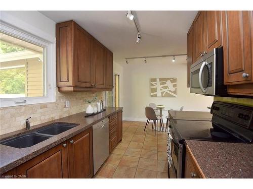 405 Erindale Drive, Burlington, ON - Indoor Photo Showing Kitchen With Double Sink