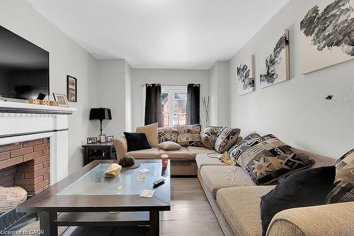 88 Grant Avenue, Hamilton, ON - Indoor Photo Showing Living Room With Fireplace
