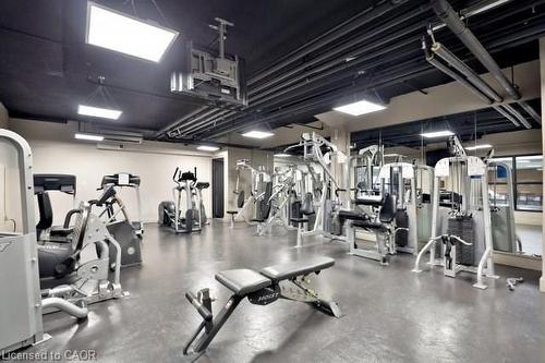 1406-150 Charlton Avenue E, Hamilton, ON - Indoor Photo Showing Gym Room