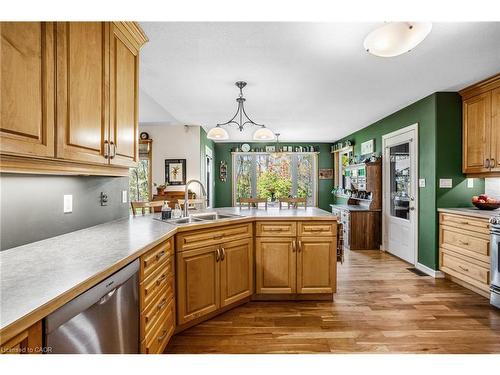 103 Powerline Road, Brantford, ON - Indoor Photo Showing Kitchen With Double Sink