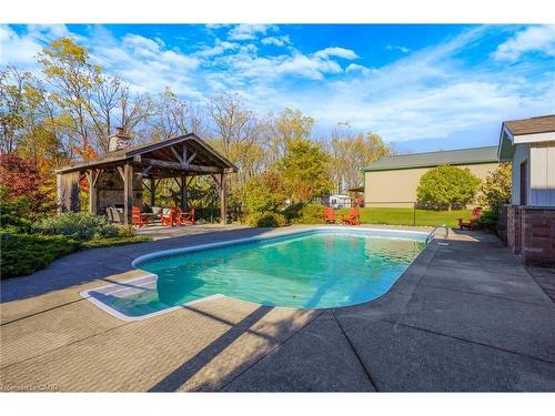 103 Powerline Road, Brantford, ON - Outdoor With In Ground Pool With Backyard