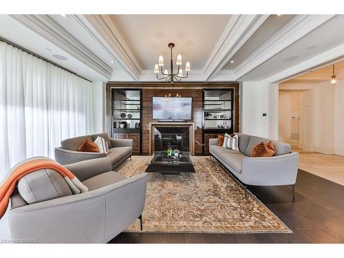 212-300 Randall Street, Oakville, ON - Indoor Photo Showing Living Room With Fireplace