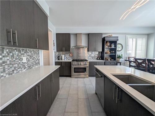 37 Mull Avenue, Caledonia, ON - Indoor Photo Showing Kitchen With Double Sink With Upgraded Kitchen