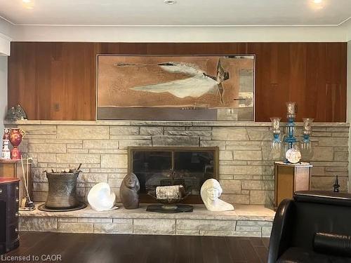 132 Hillcrest Avenue, Flamborough, ON - Indoor With Fireplace