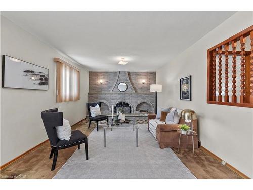 48 Village Drive, Hamilton, ON - Indoor With Fireplace