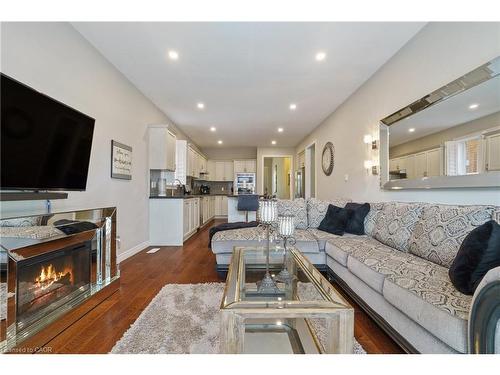 21 Shade Forest Trail, Hamilton, ON - Indoor Photo Showing Living Room With Fireplace