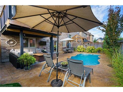 21 Shade Forest Trail, Hamilton, ON - Outdoor With In Ground Pool With Deck Patio Veranda