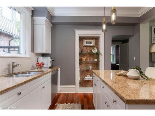 40 Stanley Avenue, Hamilton, ON - Indoor Photo Showing Kitchen With Double Sink