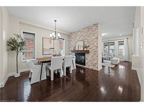 261 Watervale Crescent, Kitchener, ON - Indoor With Fireplace