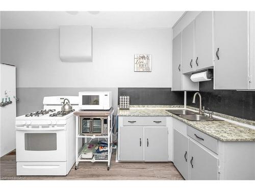 127 East Avenue N, Hamilton, ON - Indoor Photo Showing Kitchen With Double Sink