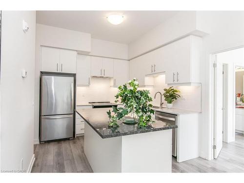 102-251 Northfield Drive E, Waterloo, ON - Indoor Photo Showing Kitchen With Stainless Steel Kitchen With Upgraded Kitchen