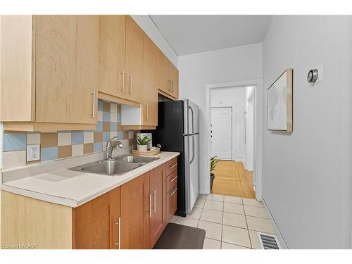 13 Bruce Street, Hamilton, ON - Indoor Photo Showing Kitchen With Double Sink