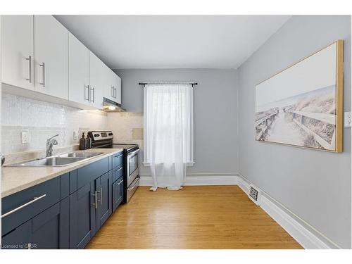 13 Bruce Street, Hamilton, ON - Indoor Photo Showing Kitchen With Double Sink