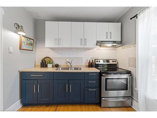 13 Bruce Street, Hamilton, ON - Indoor Photo Showing Kitchen With Double Sink