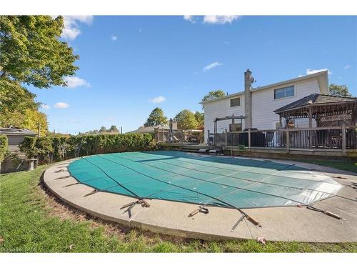 153 Forestwood Drive, Kitchener, ON - Outdoor With In Ground Pool With Deck Patio Veranda With Backyard