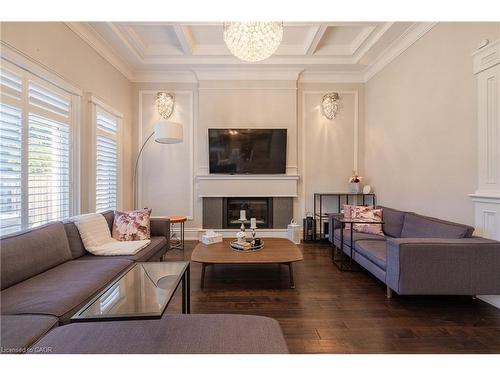 123 Mayfield Drive, Oakville, ON - Indoor Photo Showing Living Room With Fireplace