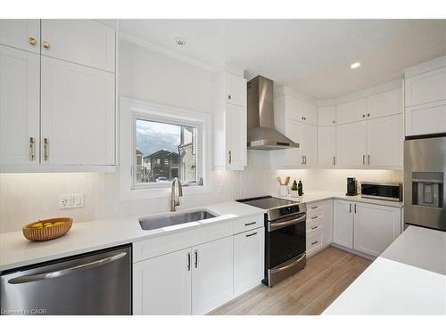 96 Nathalie Street, Kitchener, ON - Indoor Photo Showing Kitchen With Stainless Steel Kitchen With Upgraded Kitchen