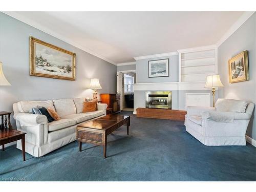 222 Strathcona Drive, Burlington, ON - Indoor Photo Showing Living Room With Fireplace