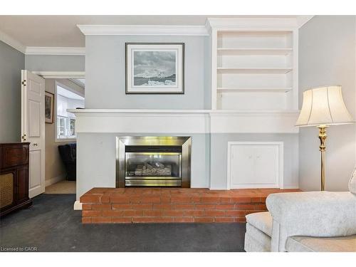 222 Strathcona Drive, Burlington, ON - Indoor Photo Showing Living Room With Fireplace