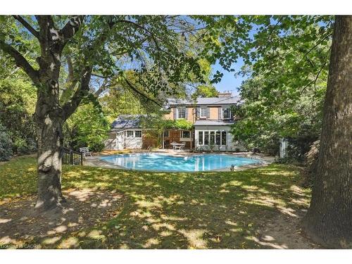 222 Strathcona Drive, Burlington, ON - Outdoor With In Ground Pool With Backyard
